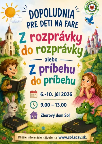POZÝVAME NA DETSKÝ BIBLICKÝ TÁBOR 2026