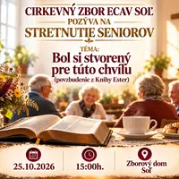 Pozývame seniorov na stretnutie