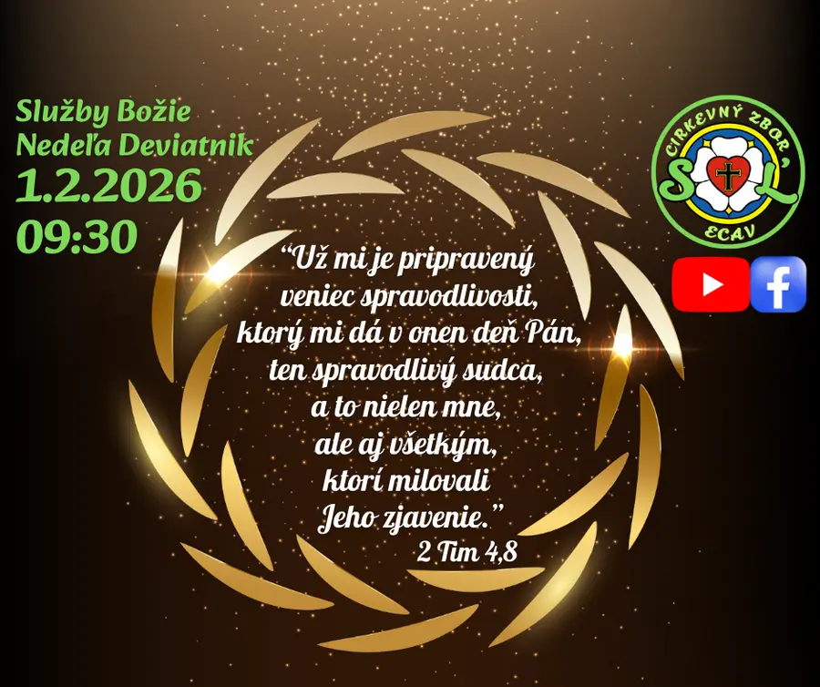 SLUŽBY BOŽIE ǀ NEDEĽA DEVIATNIK ǀ 01.02.2026