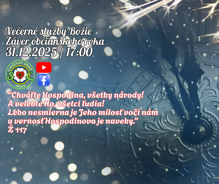 SLUŽBY BOŽIE ǀ STARÝ ROK ǀ 31.12.2025