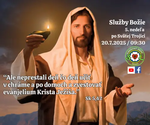 SLUŽBY BOŽIE │5. NEDEĽA PO SVÄTEJ TROJICI│20.7.2025