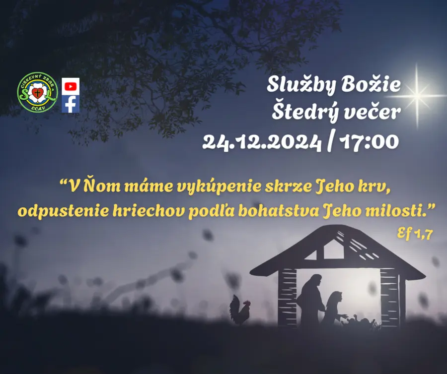 SLUŽBY BOŽIE│ŠTEDRÝ VEČER│24.12.2024