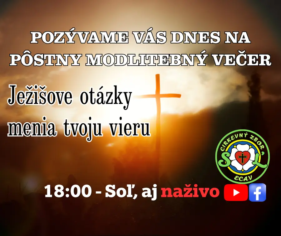 PÔSTNY MODLITEBNÝ VEČER II. ǀ 27.3.2026