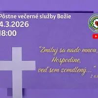 PÔSTNE VEČERNÉ SLUŽBY BOŽIE II. ǀ 4.3.2026