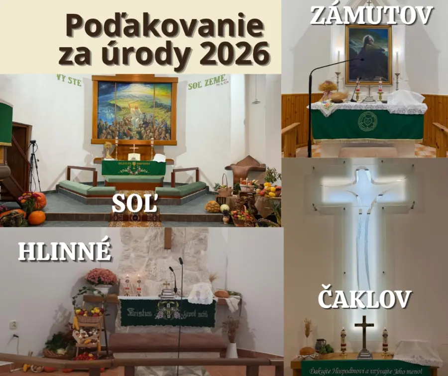 Poďakovanie za úrody zeme 2026