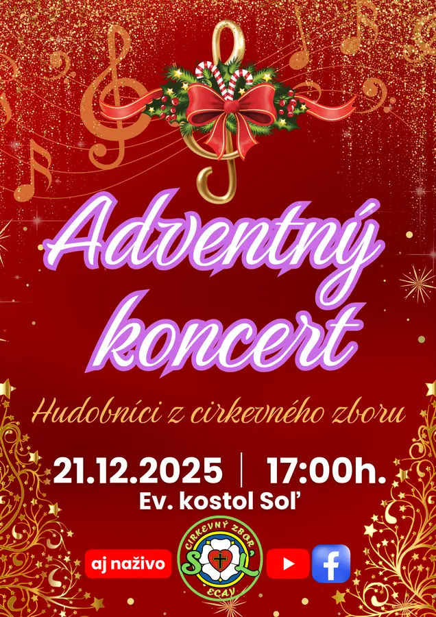 POZÝVAME VÁS NA ADVENTNÝ KONCERT 2025