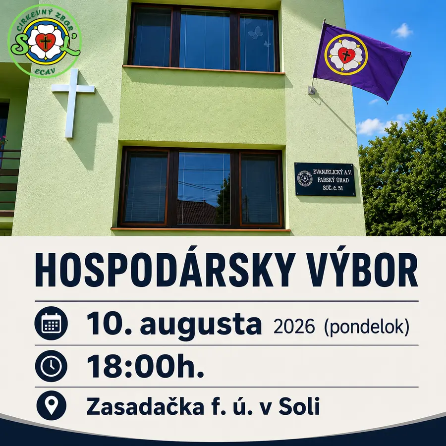 Oznam o zasadnutí HV