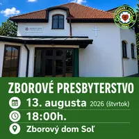Oznam o zasadnutí zborového presbyterstva