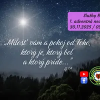 SLUŽBY BOŽIE│1. ADVENTNÁ NEDEĽA│30.11.2025