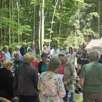 Služby Božie v prírode na Zlatníku