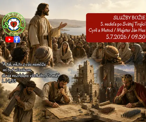 SLUŽBY BOŽIE ǀ CYRIL A METOD - JÁN HUS ǀ 5.7.2026